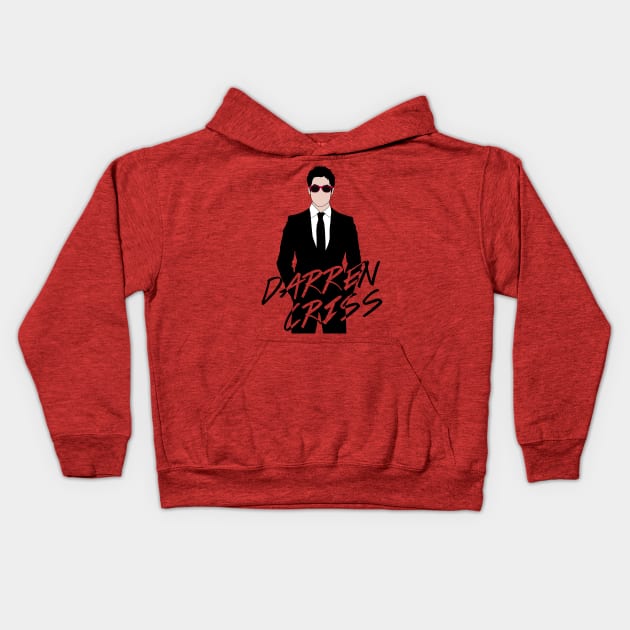 Darren Criss / Pink Kids Hoodie by byebyesally